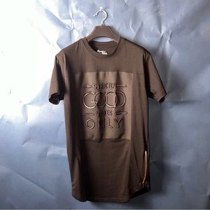 Men's Black Longline 3D Graphic T-Shirt